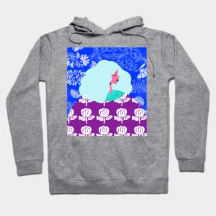 Blue Wallpaper Girl Hoodie